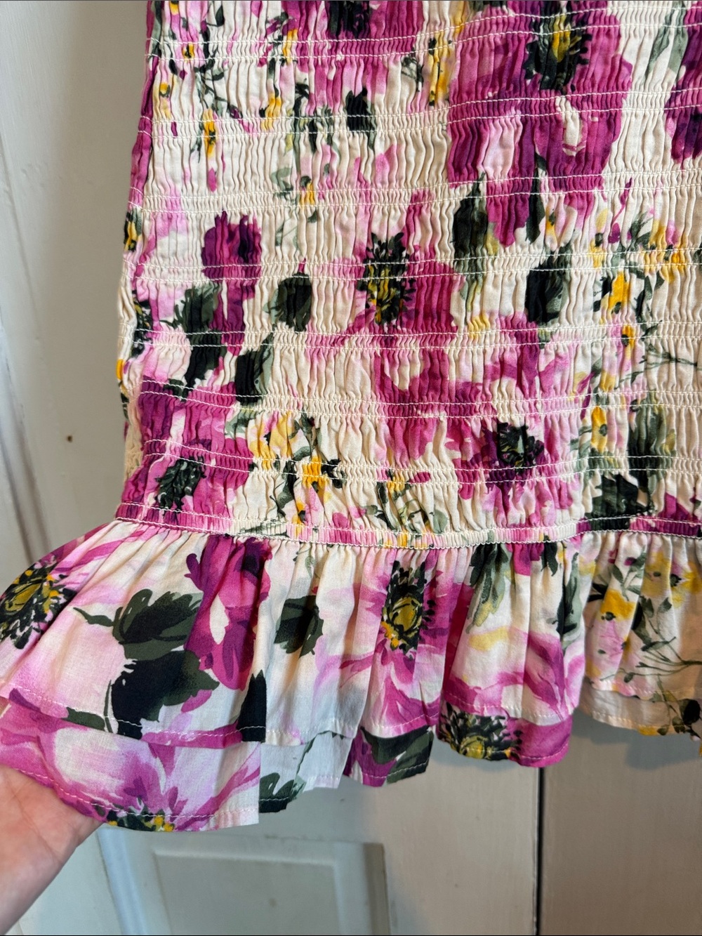 Abercrombie & Fitch Pink Floral Ruffle Sundress - Picture 5 of 5